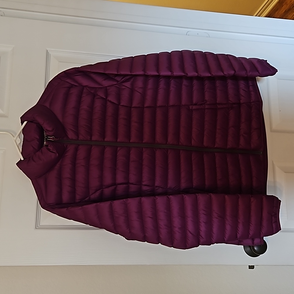 Ladies Purple Puffer Jacket XL